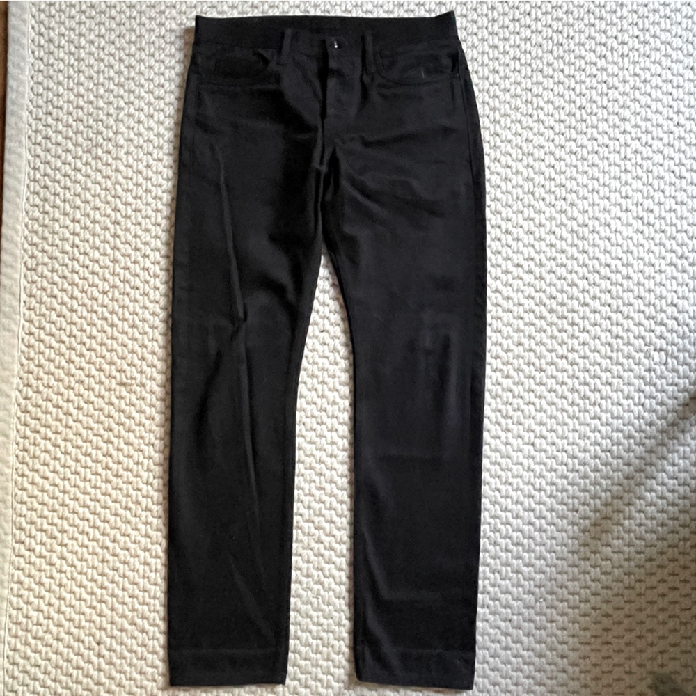 Unbranded Brand UB255 Black Selvedge Chino Tapered 32x32